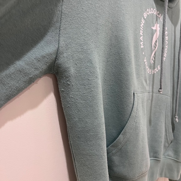 Cropped Woods Hole Marine Biological Laboratory hoodie - Picture 7 of 8